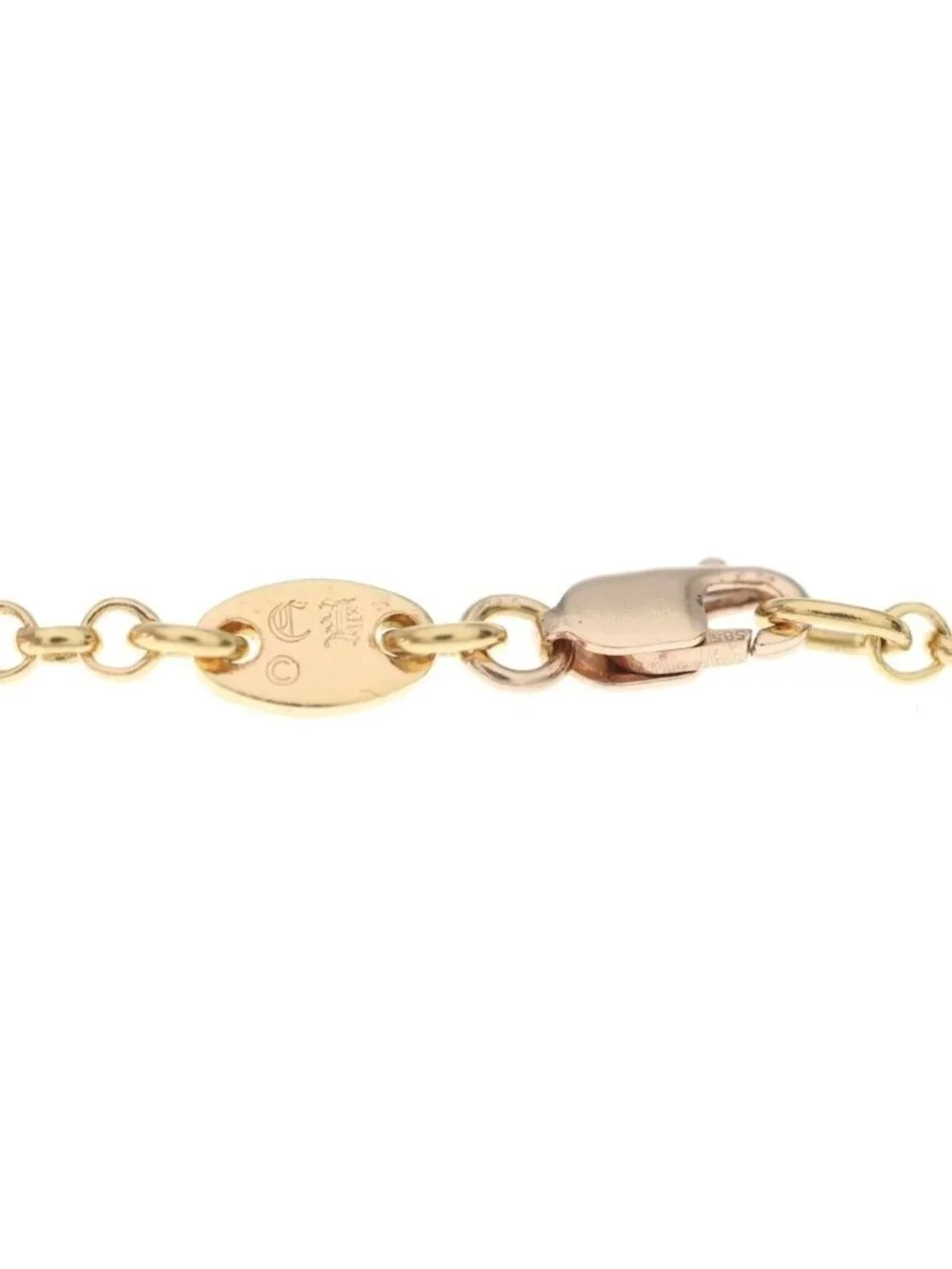 Chrome Hearts 22k Neckchain Roll Chain Necklace Gold
